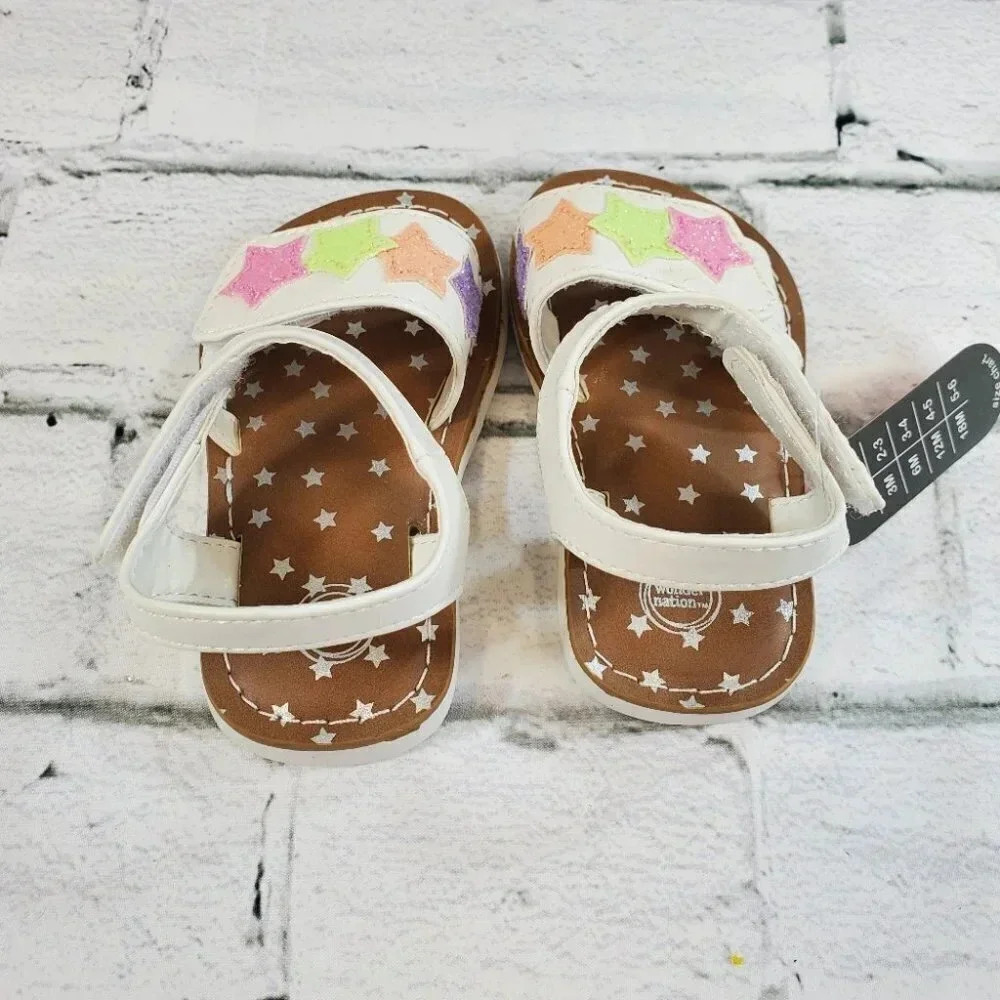 Baby White Star Strappy Sandal - Picture 7 of 9